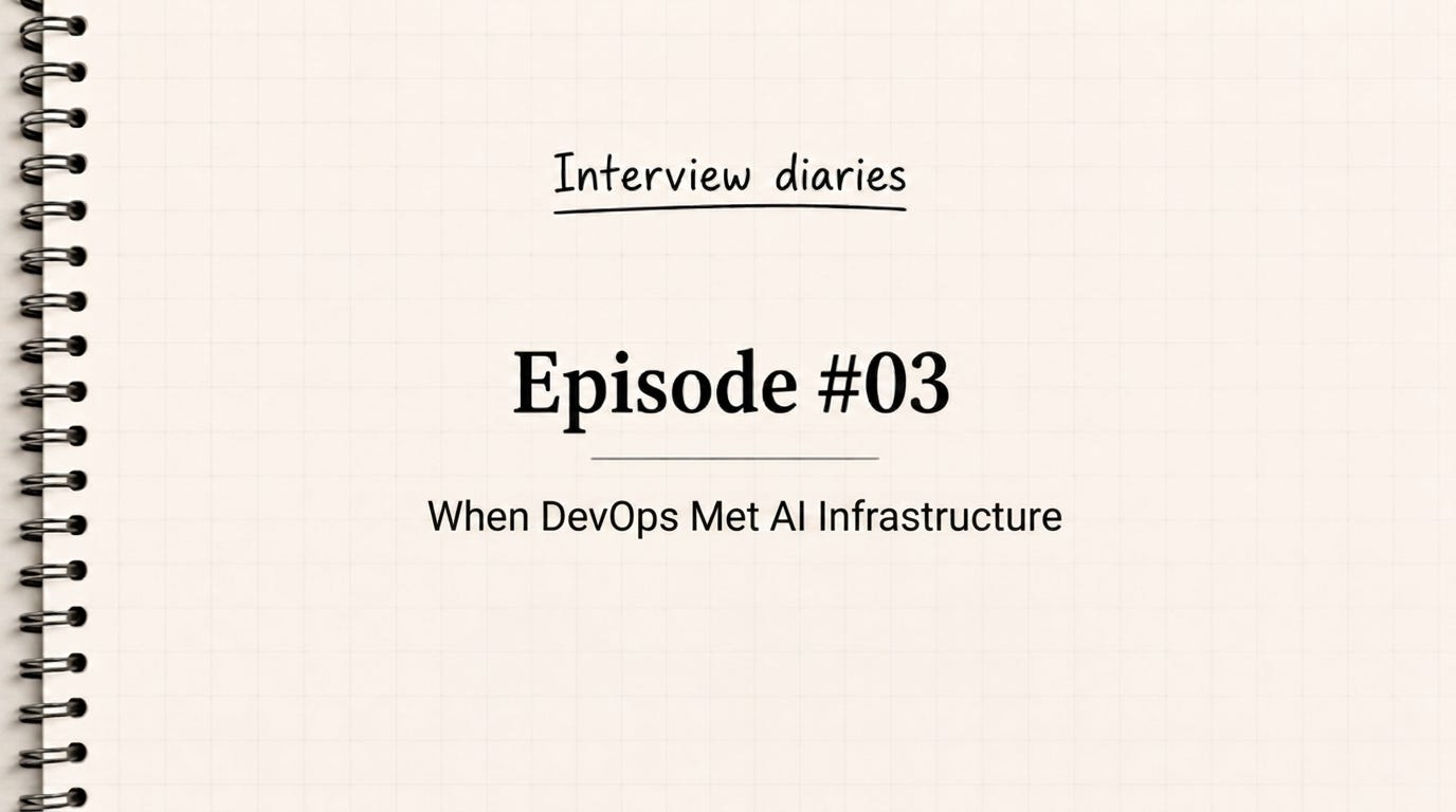 Interview Diaries #03: When DevOps Met AI Infrastructure