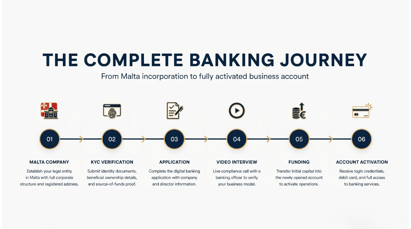 Opening a Business Bank Account in Malta from India: A Founder’s Real Journey