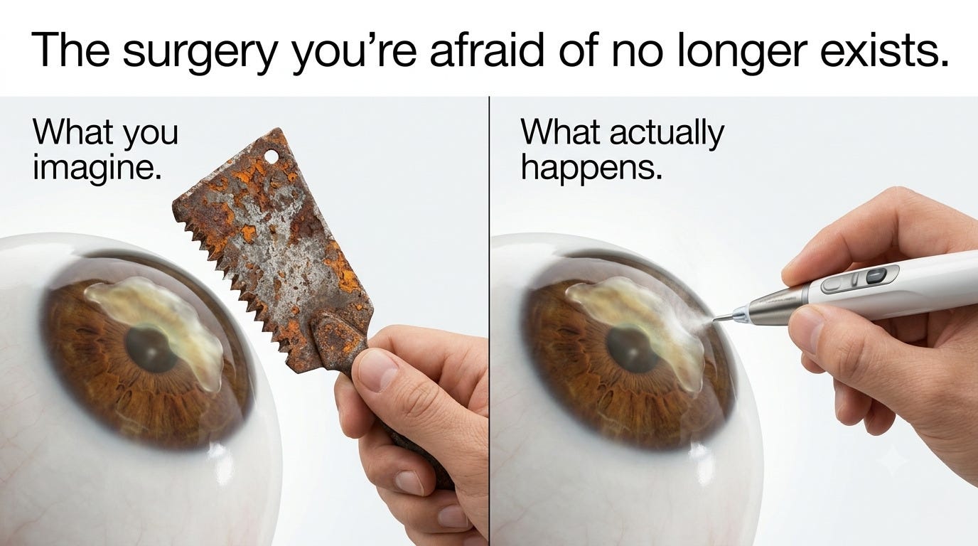 Why Your Fear of Cataract Surgery Is Outdated.