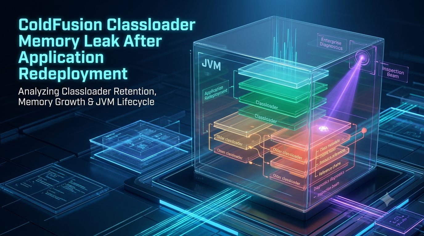 ColdFusion Classloader Memory Leak After Application Redeployment: Fixes