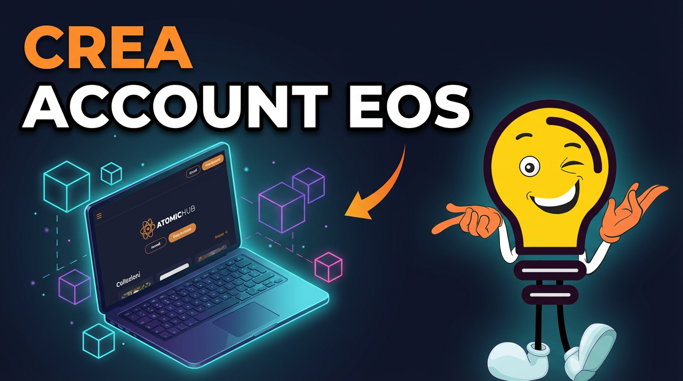 Come creare un account EOS/Vaulta nel 2026: la guida semplice con AtomicHub e Anchor Wallet