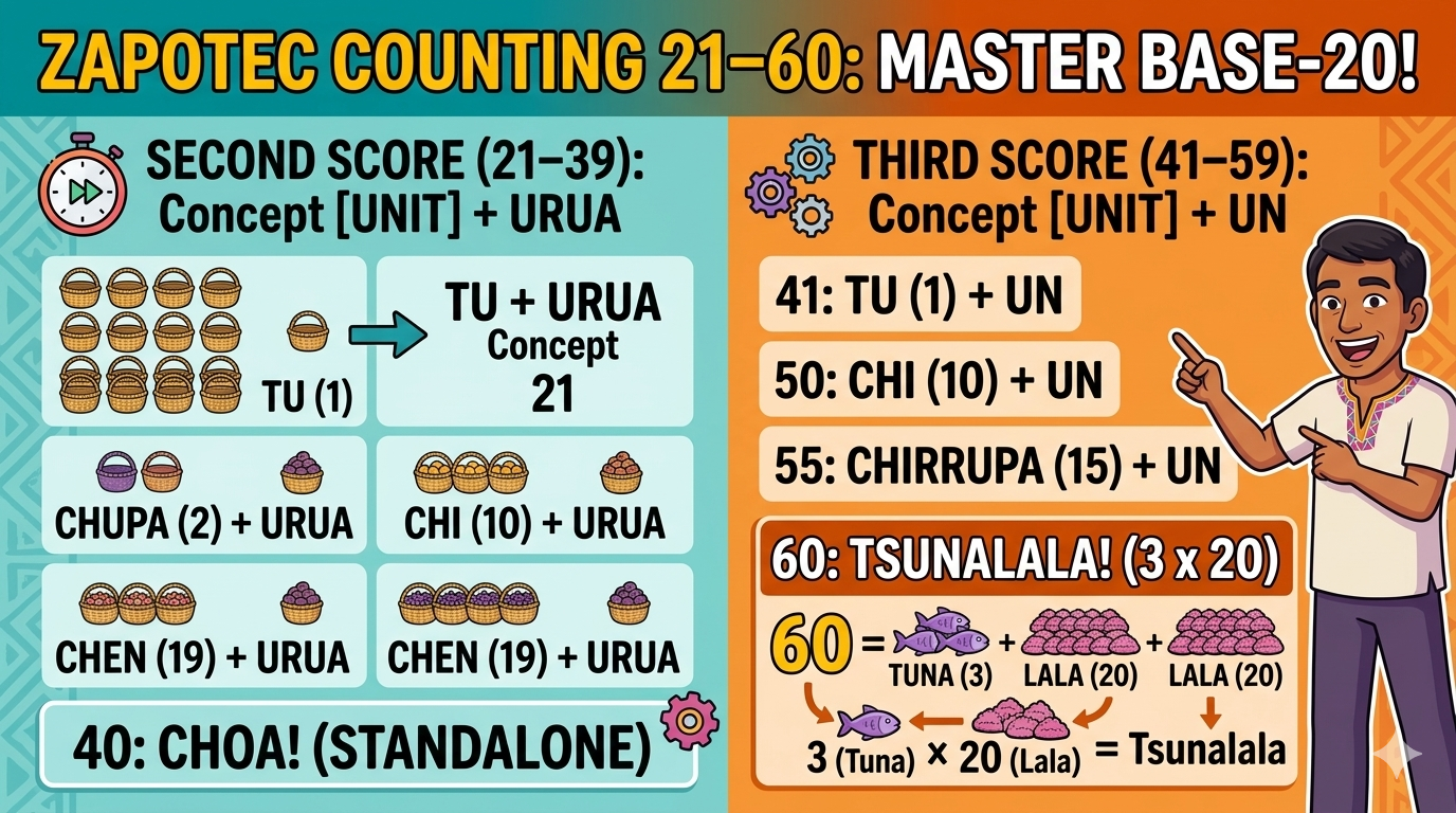 How did ancient civilizations count beyond 20 without just adding ‘teen’ to everything?