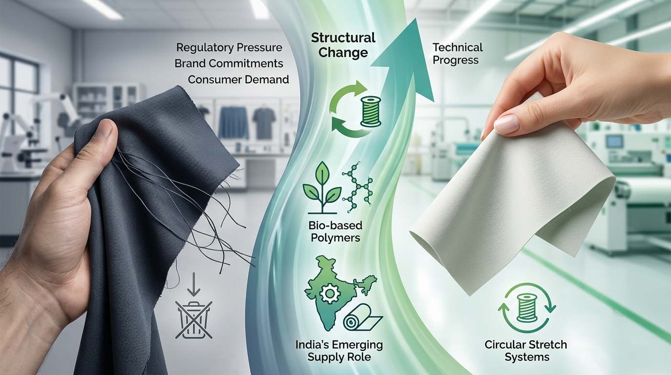 The Future of Stretch Textiles: Innovation Trends in Elastomultiester, Bicomponent Yarn, and…