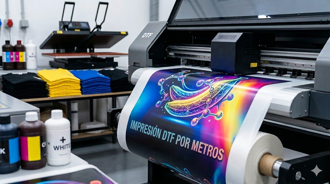Guía Pro: ¿Cómo escalar tu negocio textil con DTF por Metros? 🎨✨