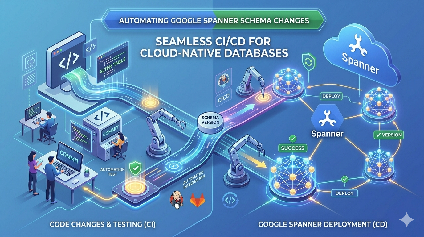 Google Spanner Database Schema Changes — CI/CD with GitHub Actions