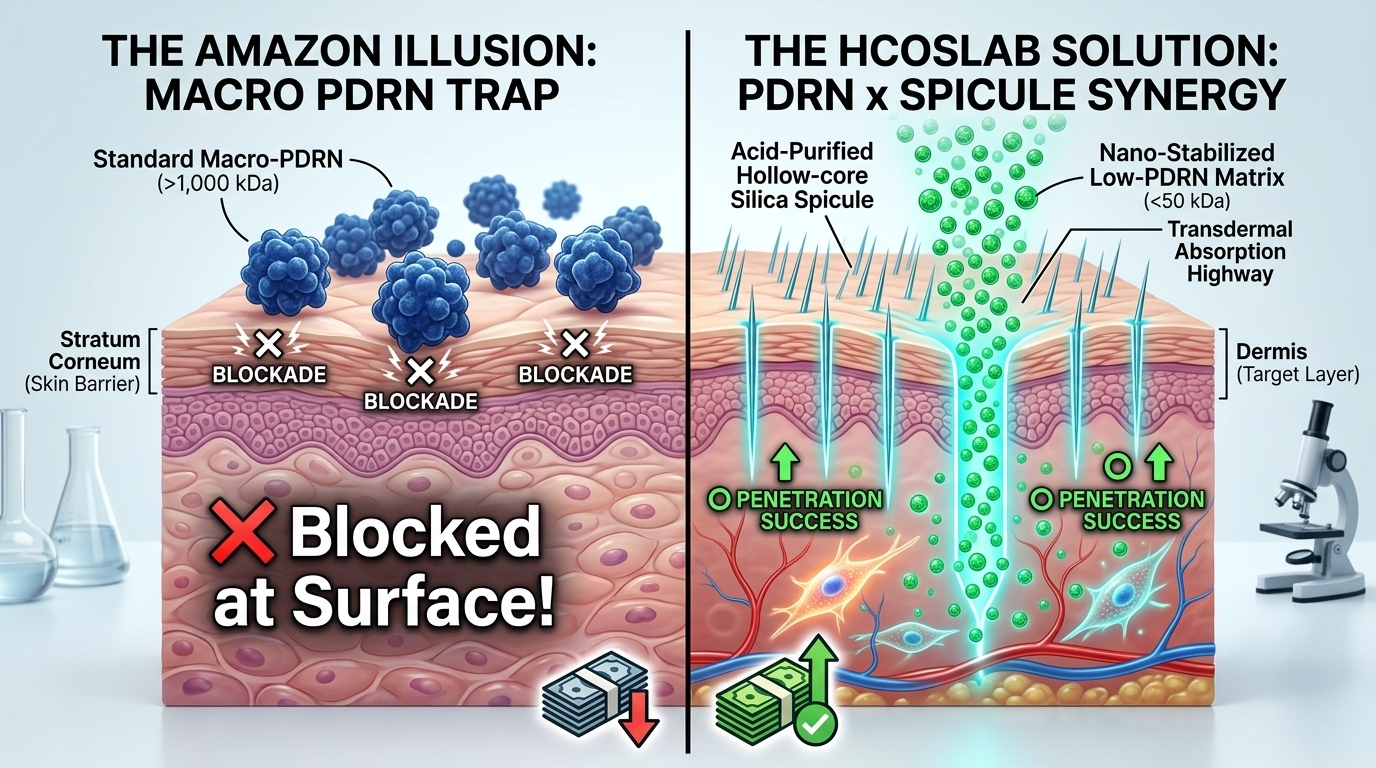 The PDRN Illusion: Why Your $100 Salmon DNA Serum Is Blocked at the Skin Surface