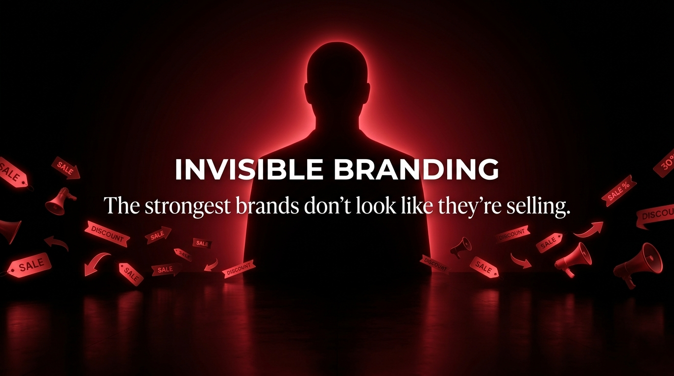 Invisible Branding: Why the Strongest Brands Don’t Look Like They’re Selling