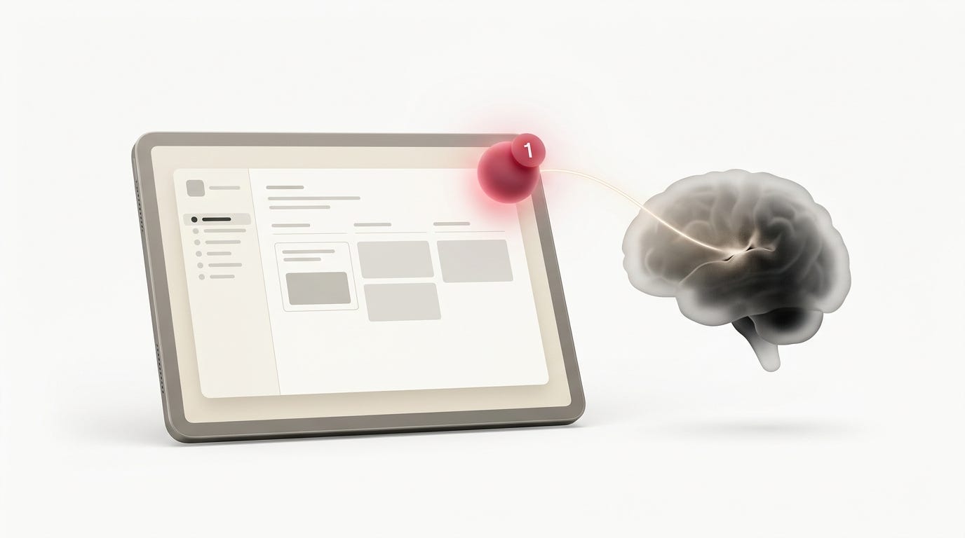 The Zeigarnik effect and the concept of cognitive open loops in UI design.