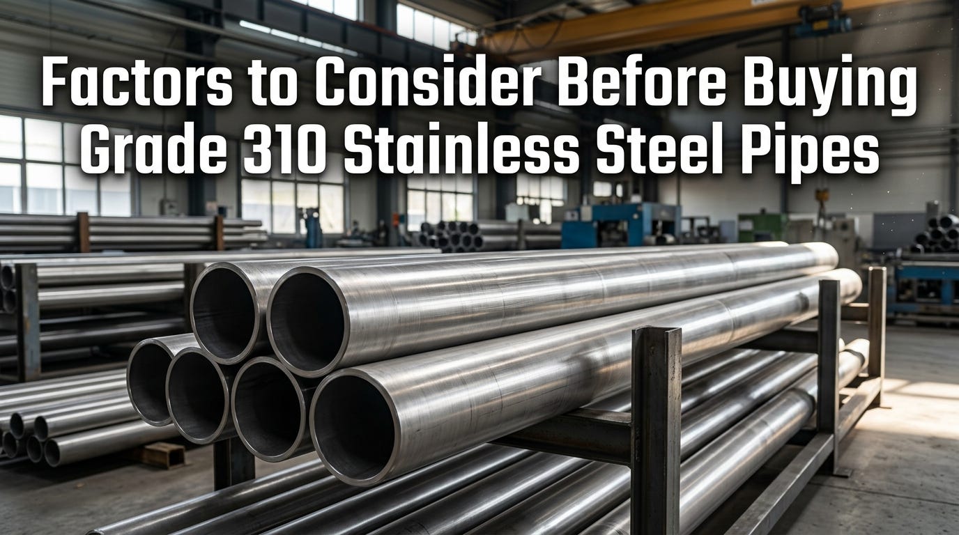 Factors to Consider Before Buying Grade 310 Stainless Steel Pipes