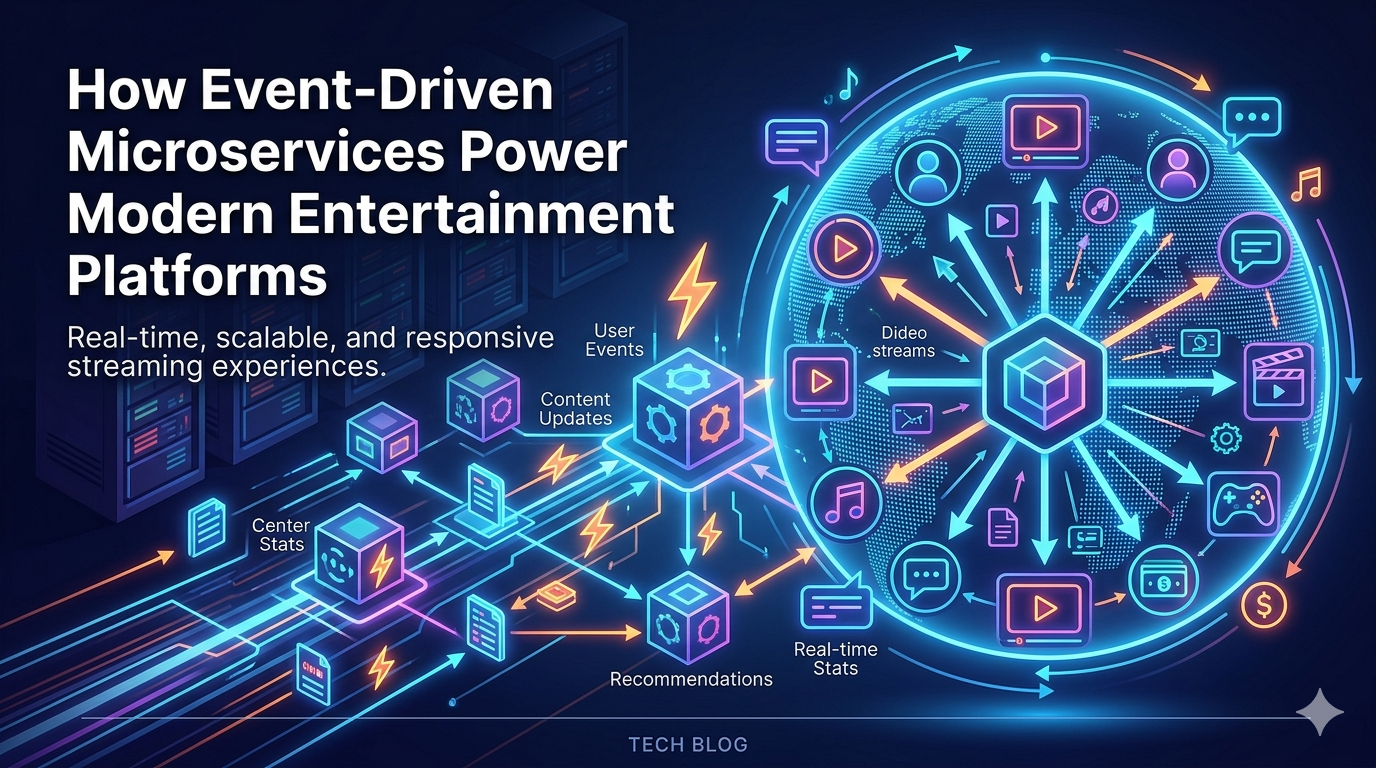 How Event-Driven Microservices Power Modern Entertainment Platforms