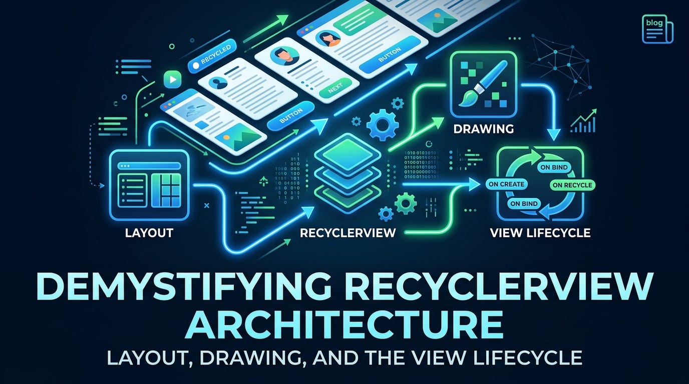 Part 1: Demystifying RecyclerView Architecture: Layout, Drawing, and the View Lifecycle