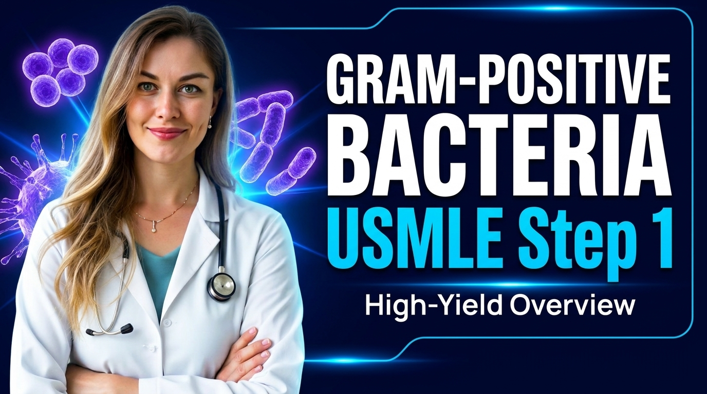 Gram-Positive Bacteria for USMLE Step 1: High-Yield Complete Guide