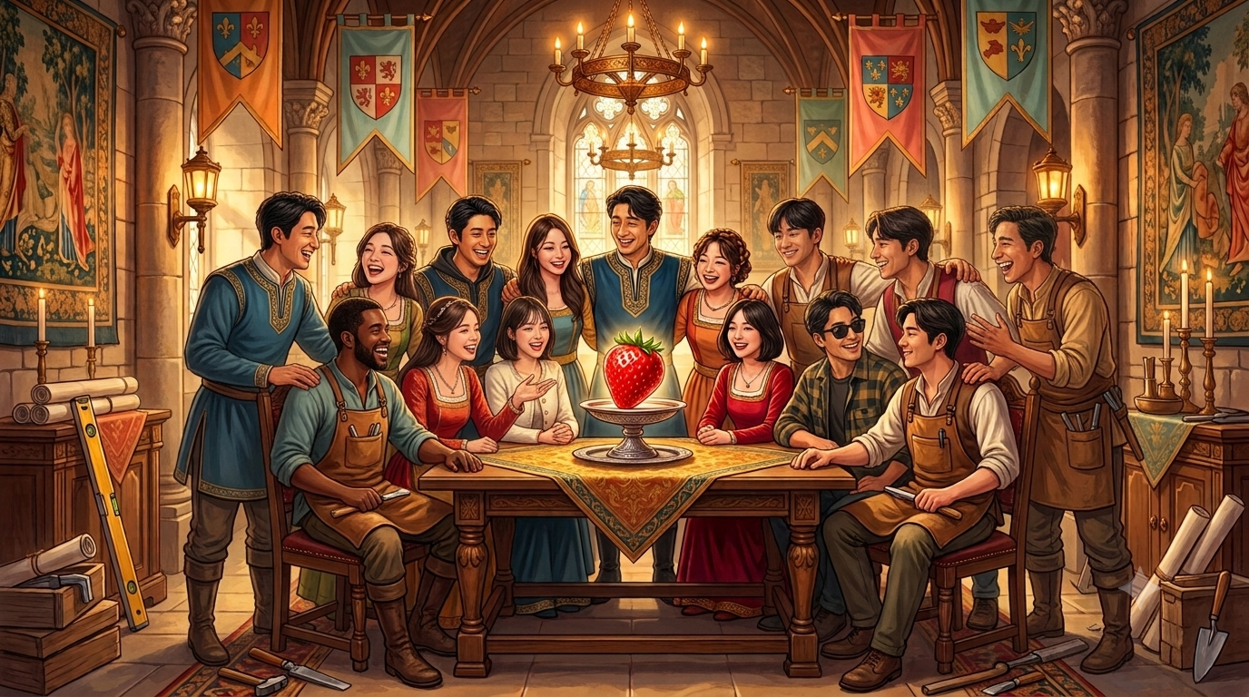 딜라이트허브 스쿼드 멤버들 (정체 모를 인물들이 섞여있다.)