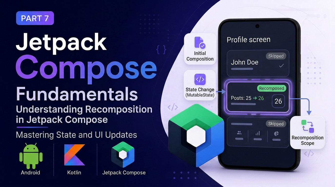 Jetpack Compose Fundamentals — Part 7: Understanding Recomposition in Jetpack Compose