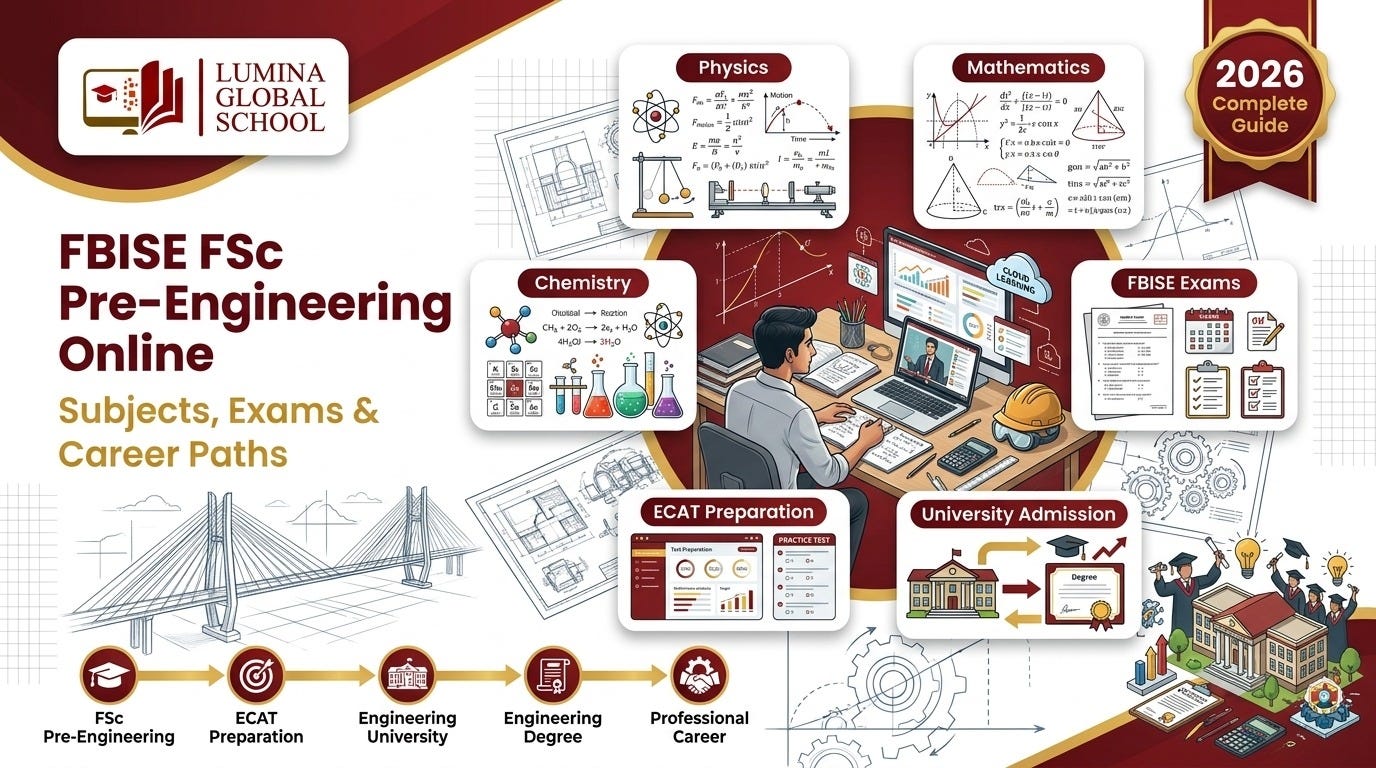 FBISE FSc Pre-Engineering Online: Subjects, Exams and Career Paths