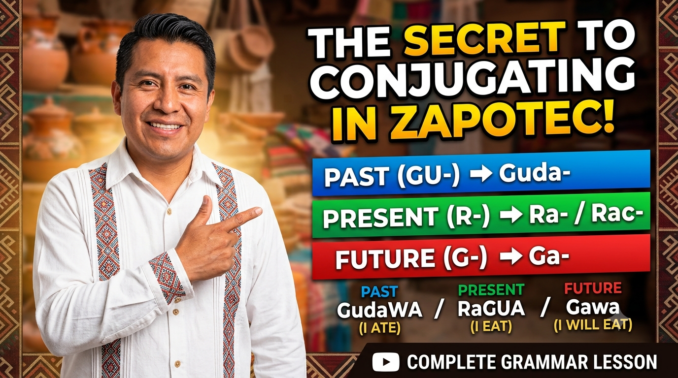 How to conjugate verbs in Oaxacan Zapotec across past, present, and future tenses