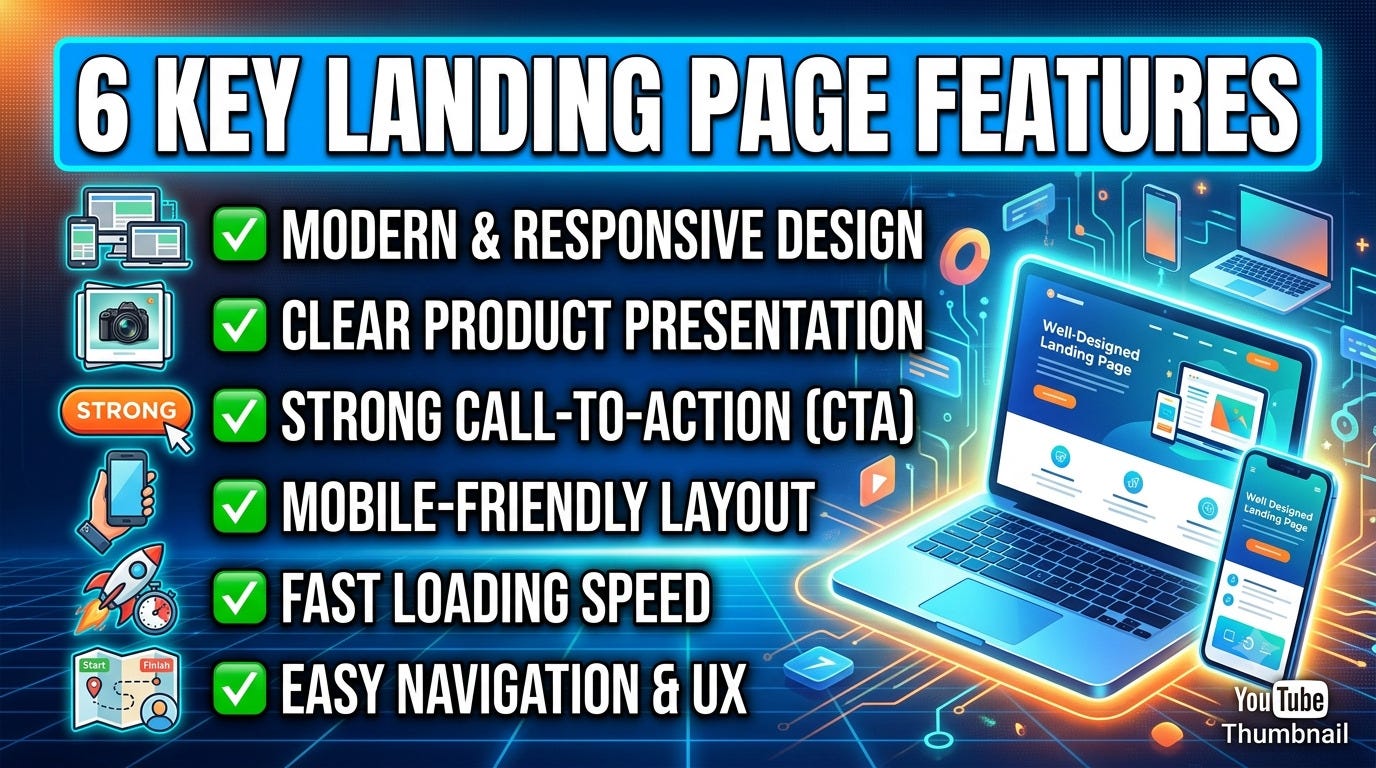 A landing page is one of the most effective ways to promote and sell a product online.