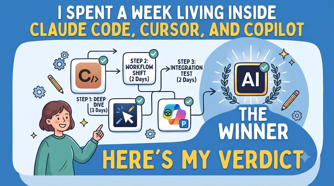 I Spent a Week Living Inside Claude Code, Cursor, and Copilot — Here’s My Verdict