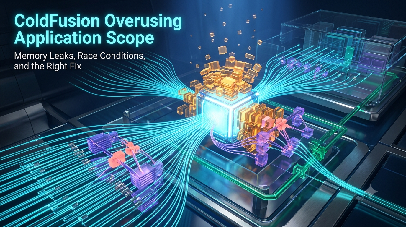 ColdFusion Overusing Application Scope: Memory Leaks, Race Conditions, and the Right Fix