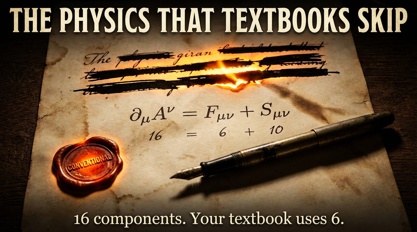 The Physics That Textbooks Skip