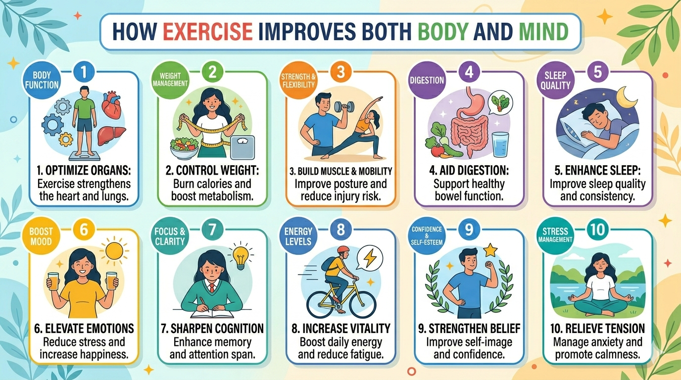 How Exercise Improves Both Body and Mind