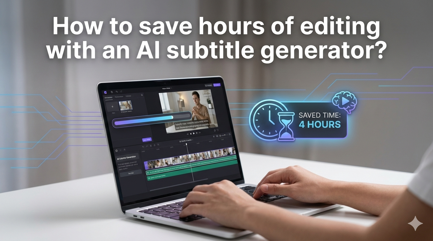 How to save hours of editing with an AI subtitle generator?