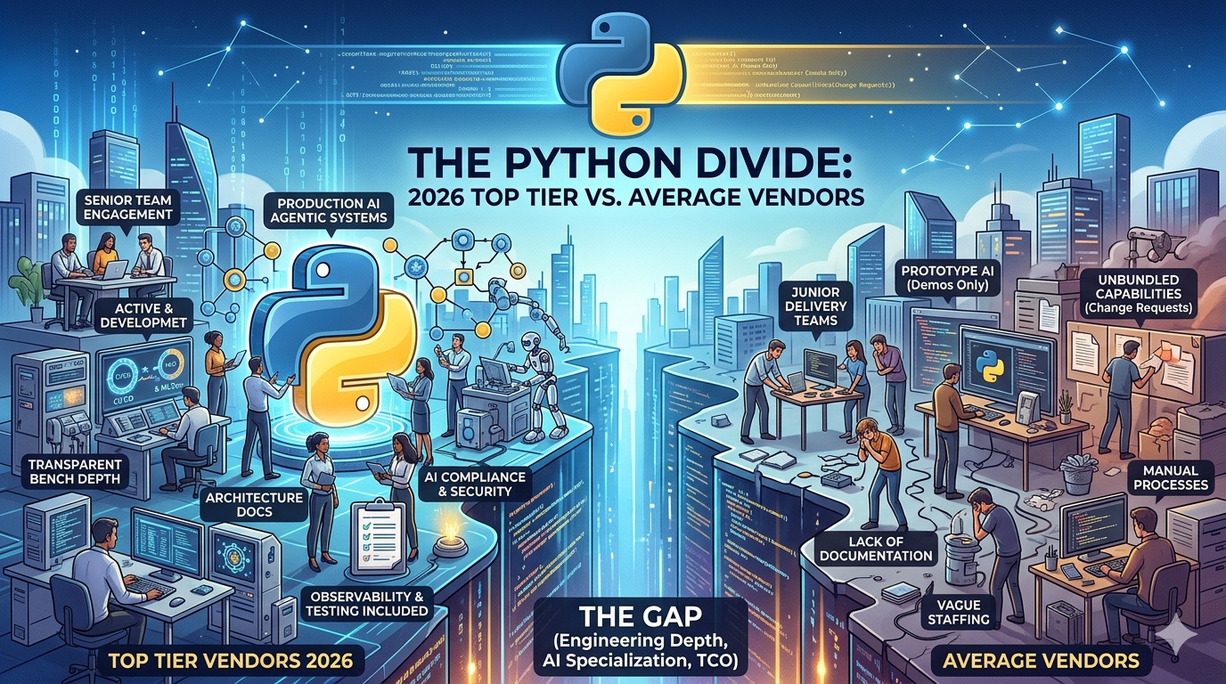 What Separates Top Python Development Companies From Average Vendors
