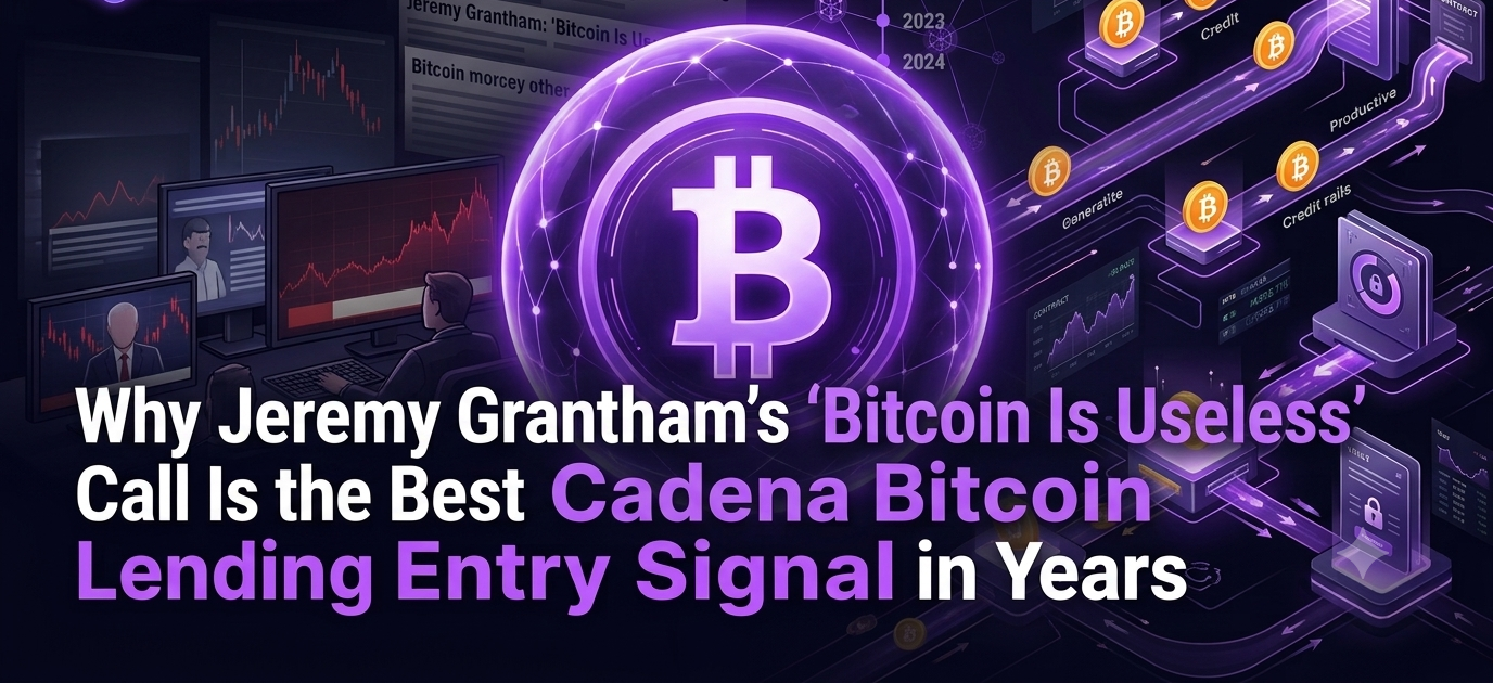 Why Jeremy Grantham’s ‘Bitcoin Is Useless’ Call Is the Best Cadena Bitcoin Lending Entry Signal in…