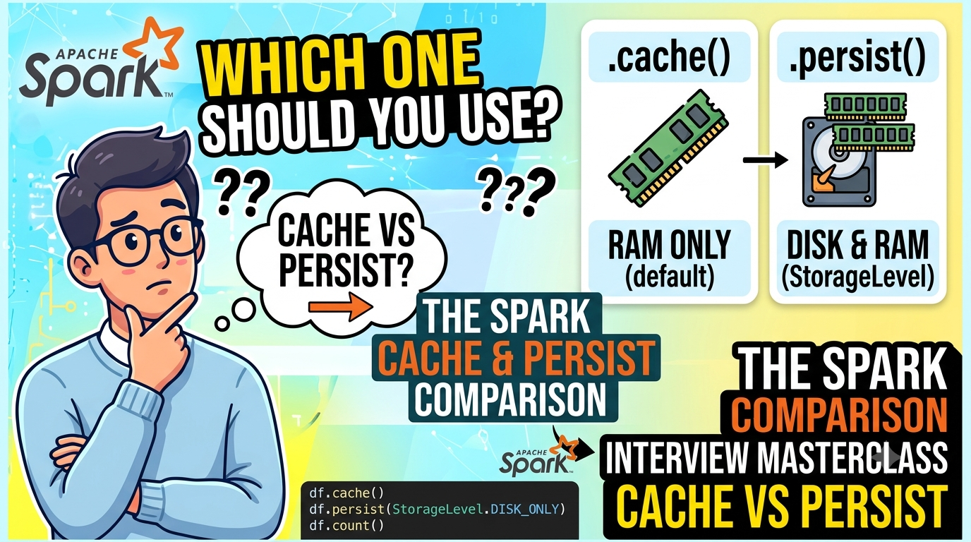 .cache() vs .persist() in PySpark: The Performance Secret Most Engineers Never Learn