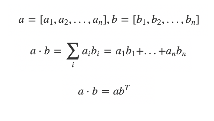 Scalar product formula deals