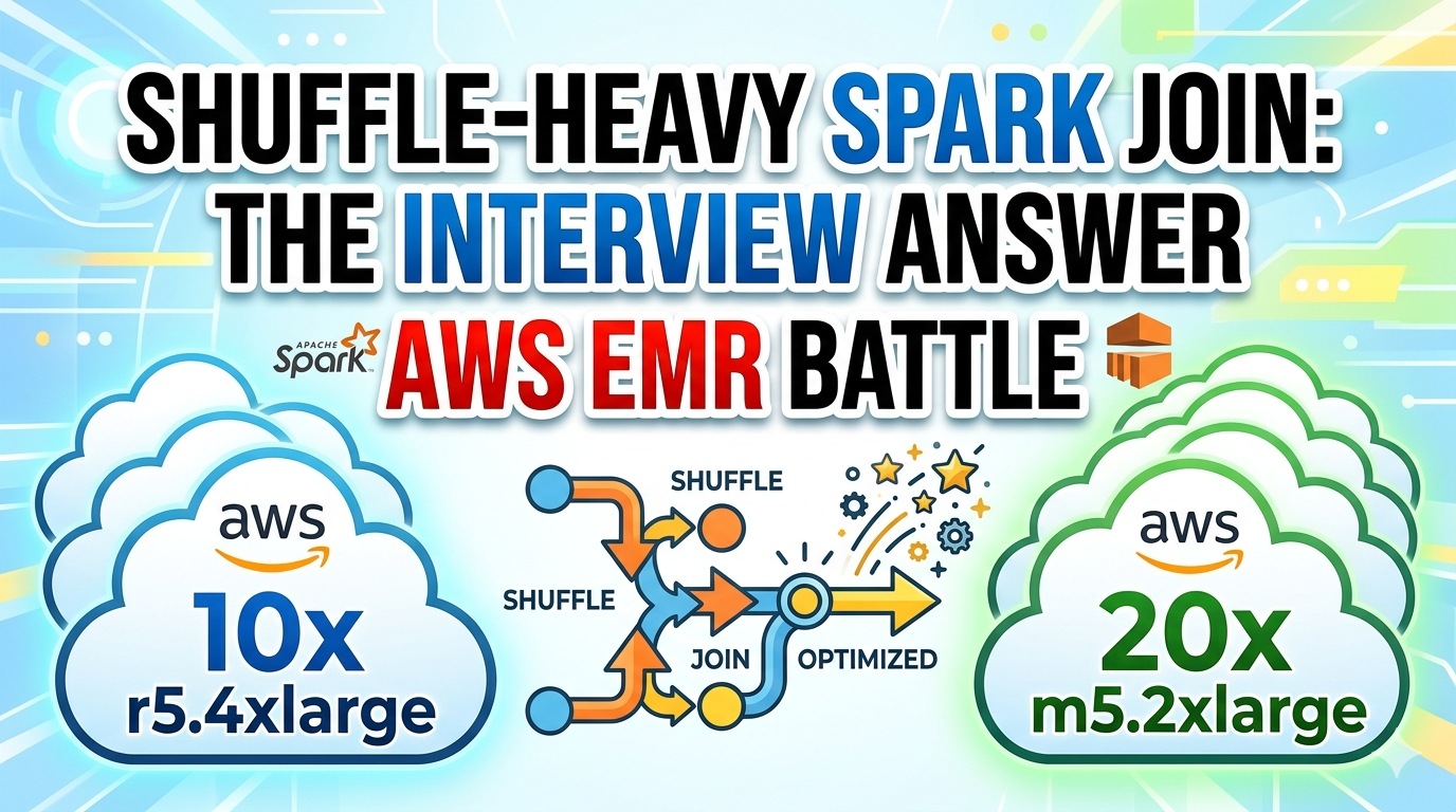 Shuffle-Heavy Spark Join on AWS EMR: 10 r5.4xlarge