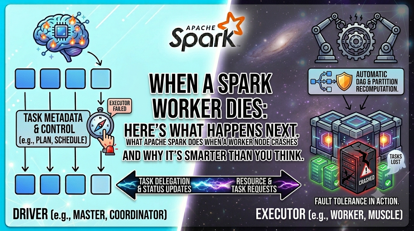 Your Spark Job Is Running. Then a Server Dies. Here’s Exactly What Happens Next.
