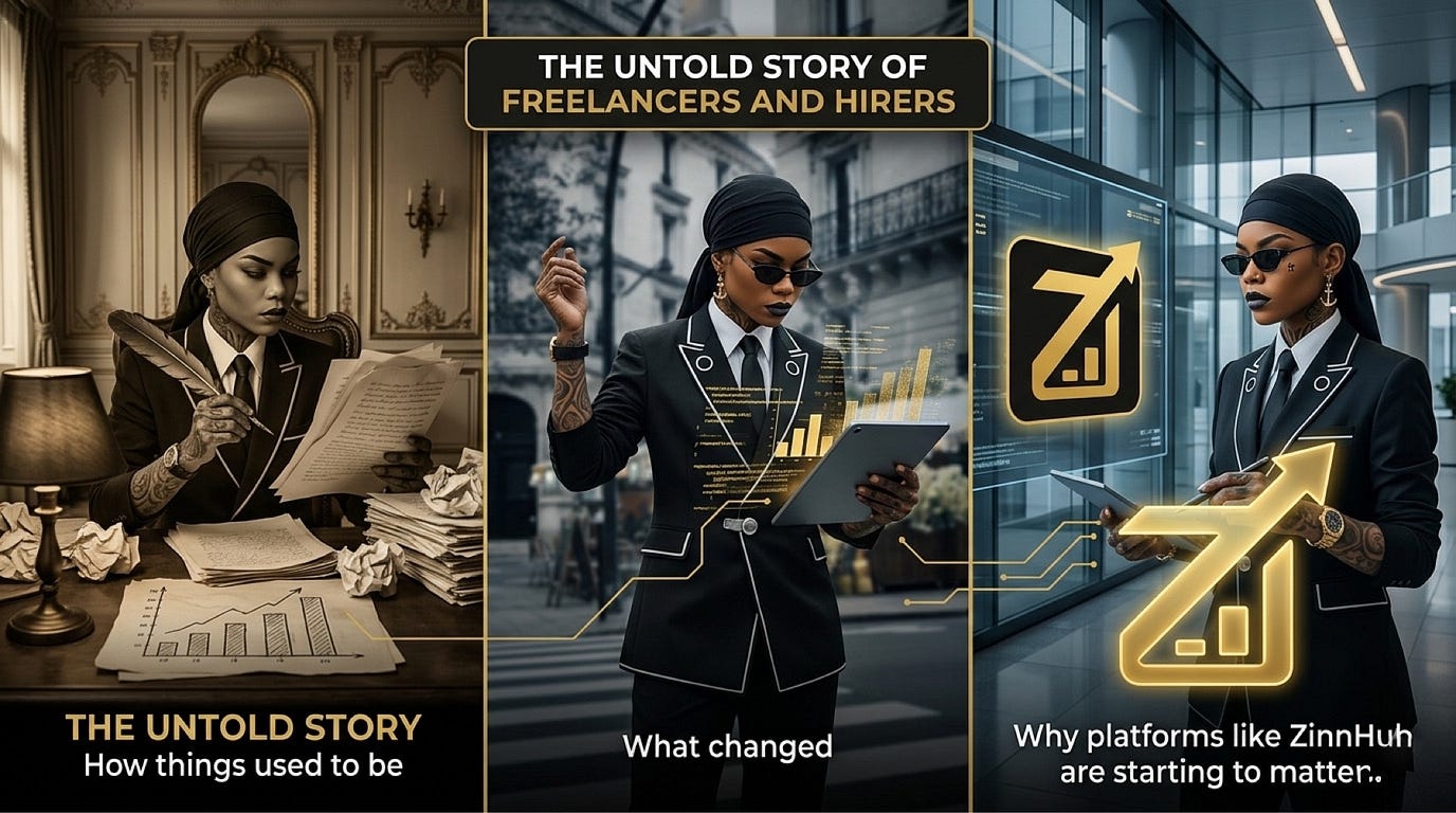 the untold story of freelancers and hirers and why platforms like ZinnHub are starting to matter.