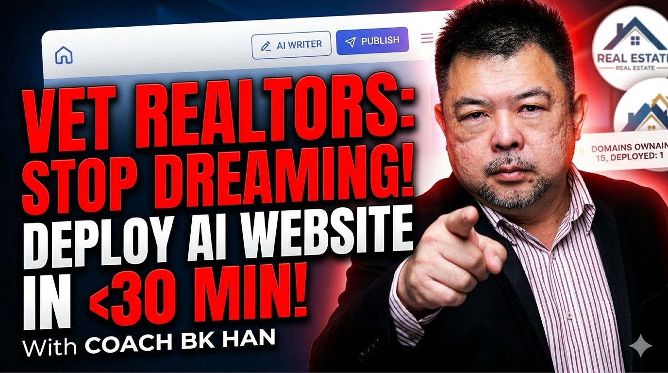 VET REALTORS LAUNCH WEBSITE IN UNDER 30 MINUTES WITH AI