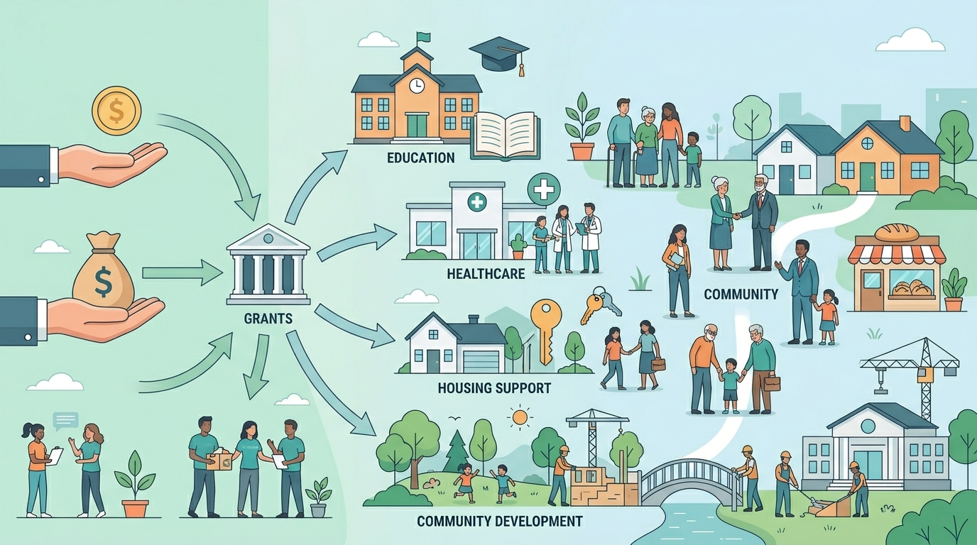 Community grants for local projects and funding options