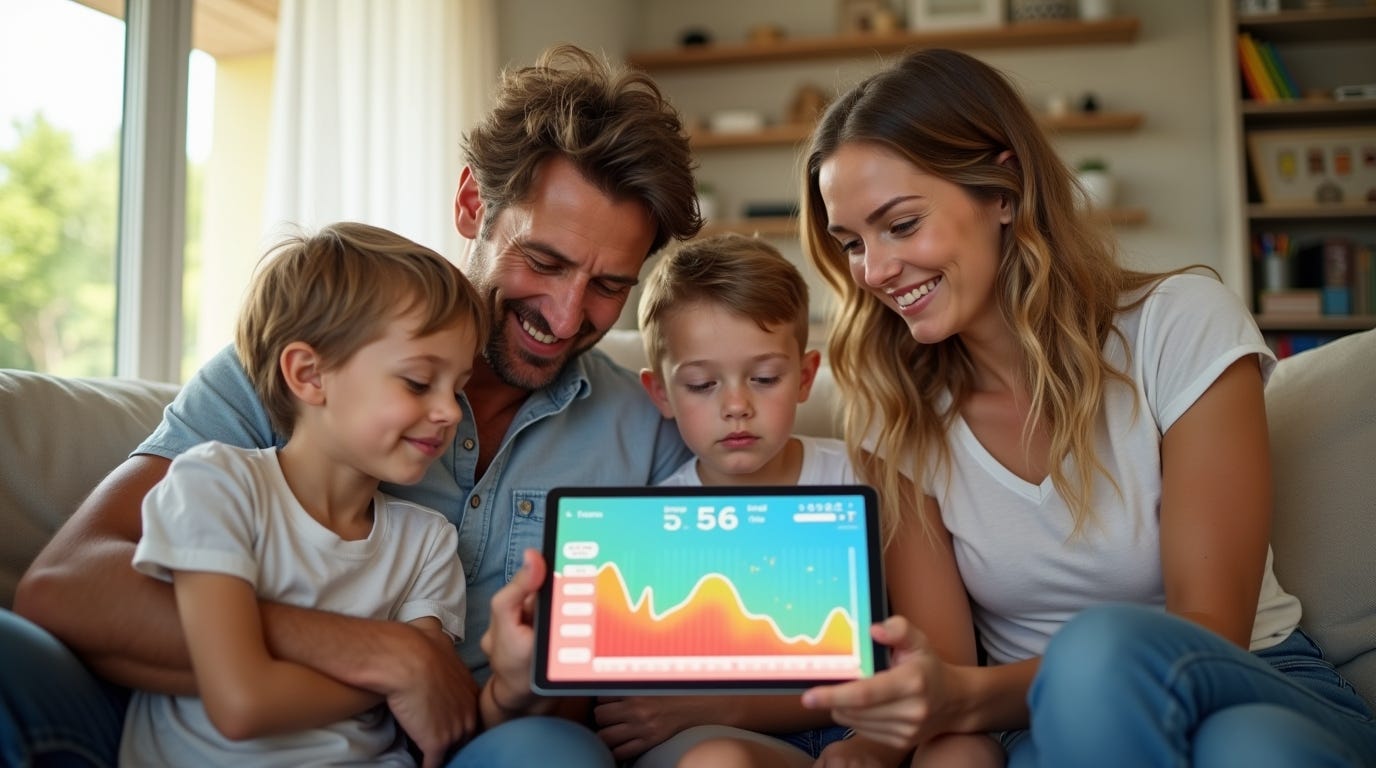 Ein ganz normaler Sommertag: Die geheime Strom-Geschichte der Familie Schneider