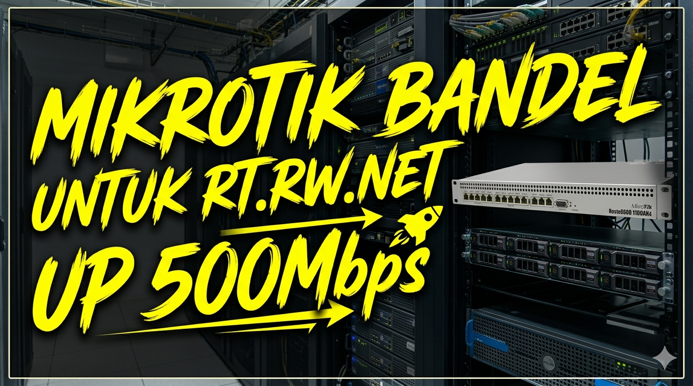 MIKROTIK BANDEL UNTUK RT.RW.NET UP 500Mbps