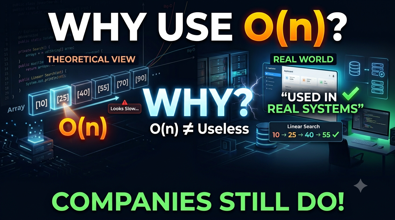 🚀 If Linear Search Is O(n), Why Do Companies Still Use It?