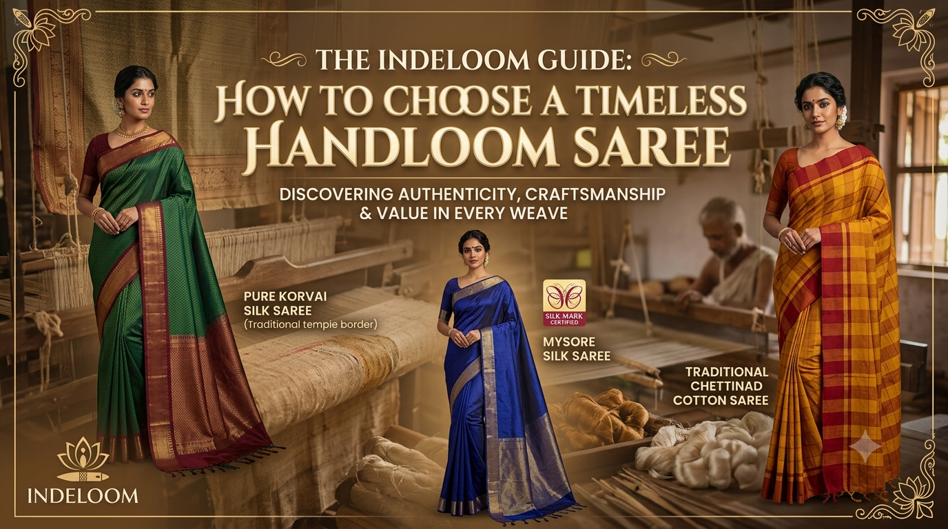 How to Spot Authentic Handloom Craftsmanship Before You Buy a Luxury Saree Online