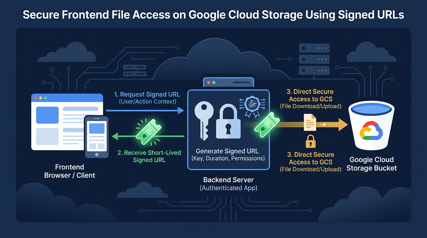 Secure File Access on Google Cloud Storage Using Signed URLs