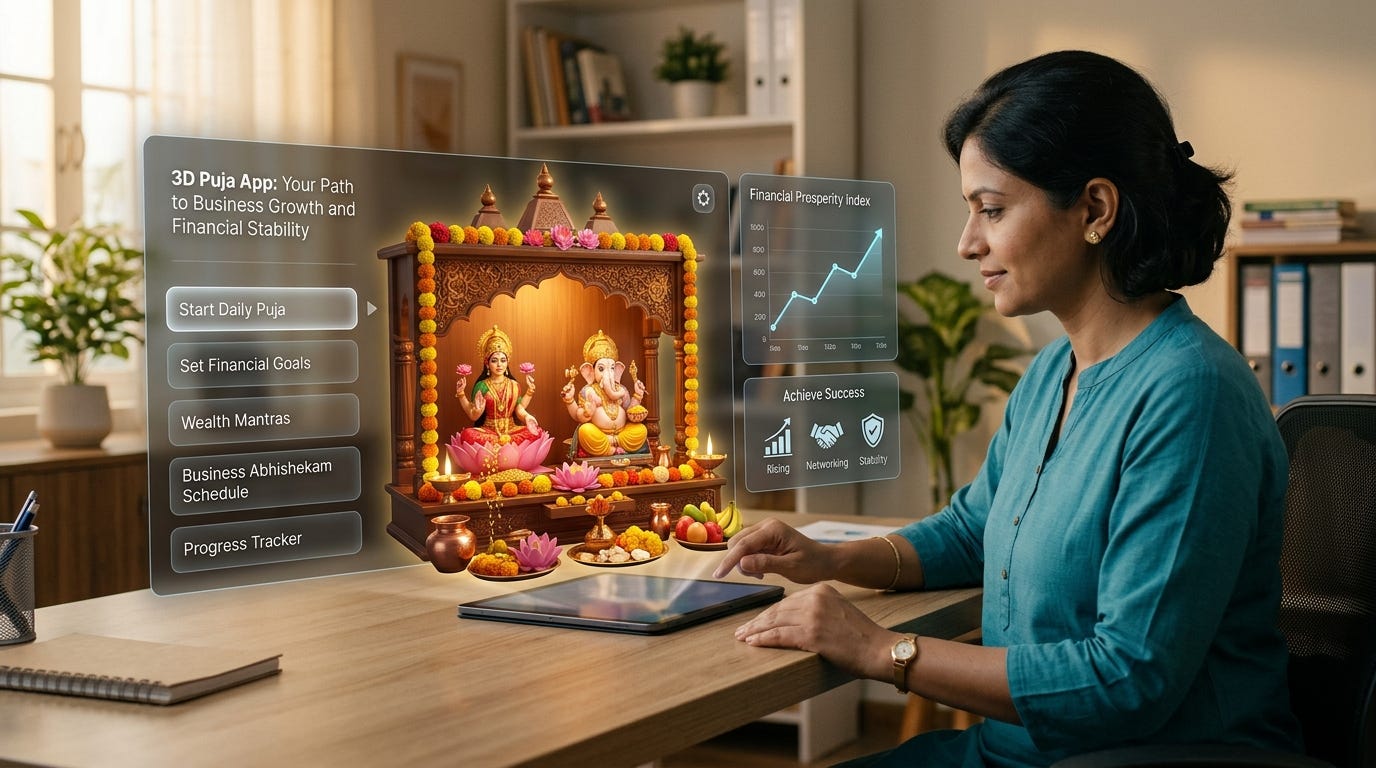 3D Puja App for Business Growth and Financial Stability