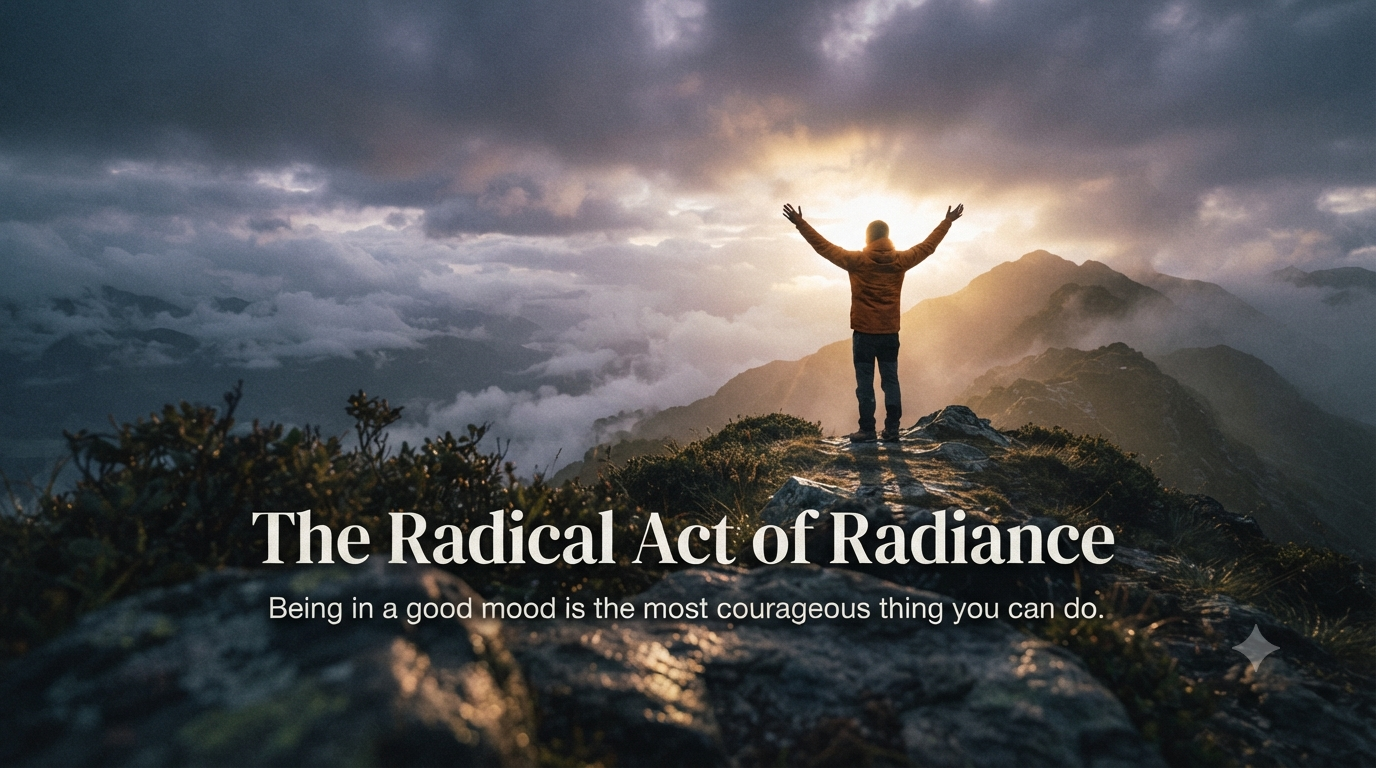 The Radical Act of Radiance: Why Being in a Good Mood Is an Act of Courage
