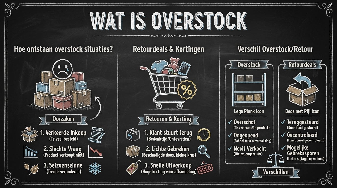 Wat is overstock en hoe profiteer je ervan?