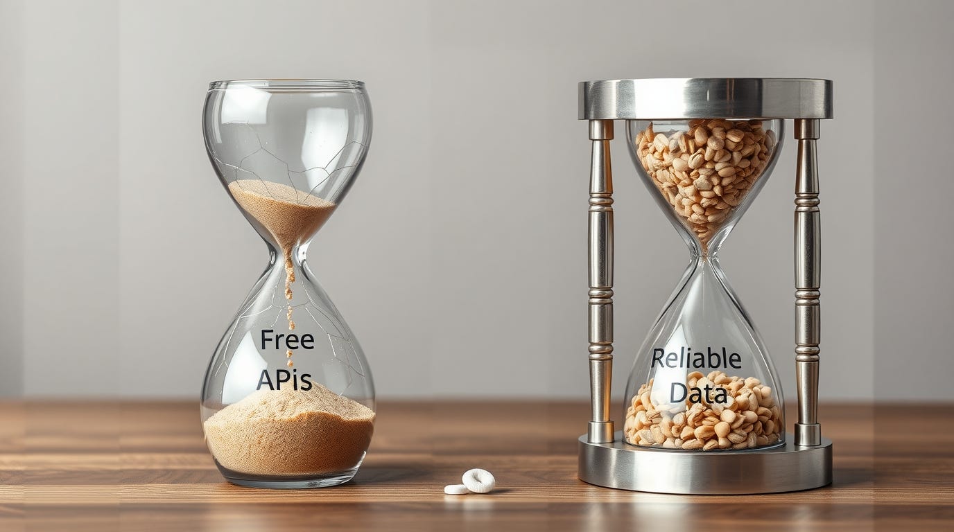 The Hidden Cost of Free Trading APIs: Why Reliability Matters More Than Zero Price