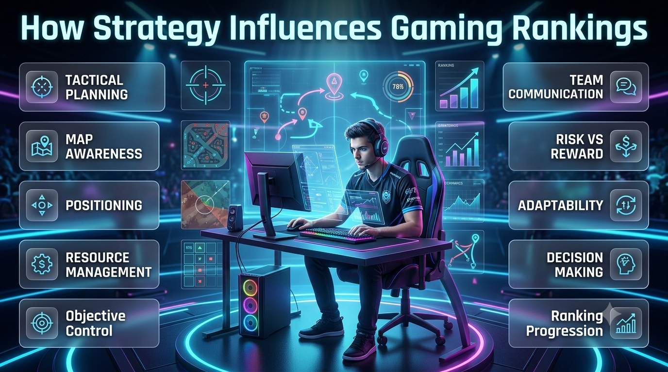 How Strategy Influences Gaming Rankings