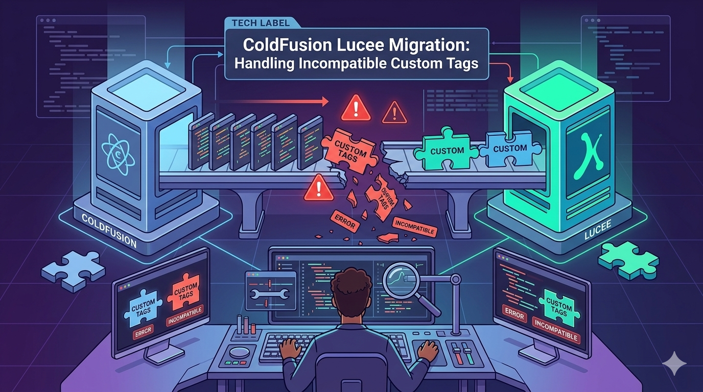 ColdFusion Lucee Migration: Handling Incompatible Custom Tags