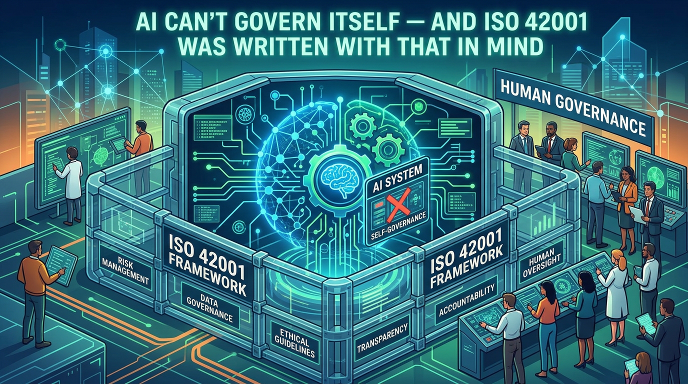 AI Can’t Govern Itself — And ISO 42001 Was Written With That in Mind