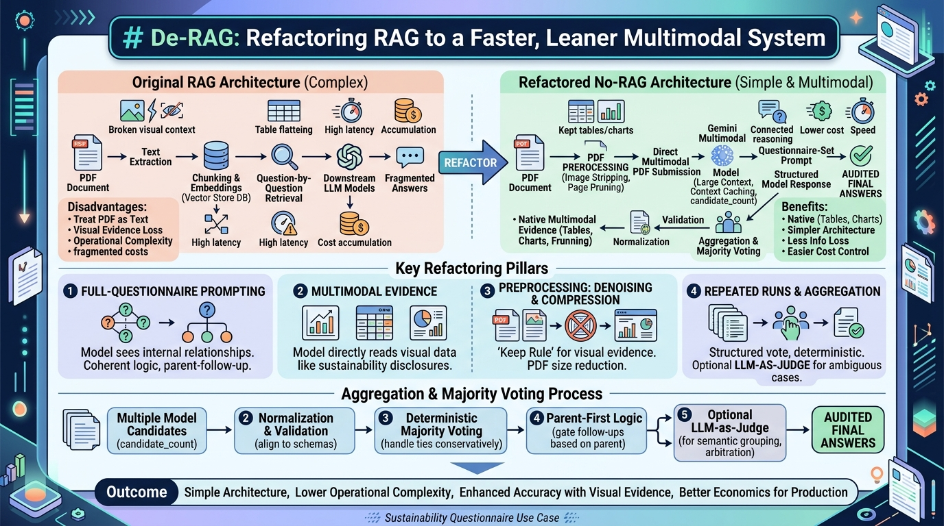 De-RAG: Refactoring an RAG Project into a Faster, Leaner Multimodal System