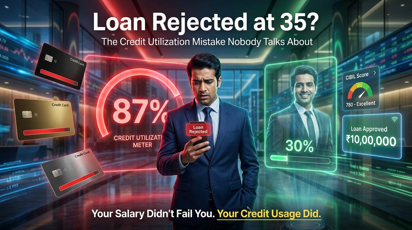Loan Rejection at 35: What Nobody Tells You About Credit Utilization Ratio