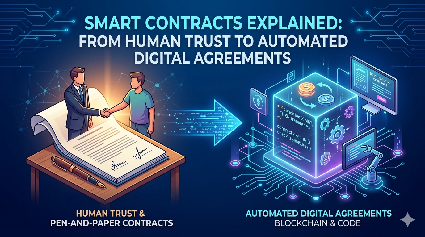 Smart Contracts Explained: From Human Trust to Automated Digital Agreements